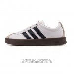 Adidas Vl Court 2.0 Shoes T-Toe Shoes. These white, casual sneakers are designe