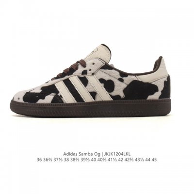 Adidas Wb pony Tonal Samba Cow Spot Print Plush Sneakers - A retro combination o
