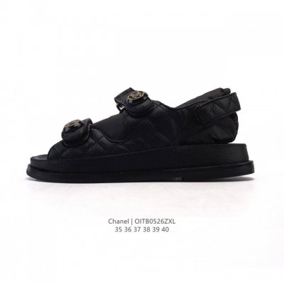 Special Price Original Price 290 Yuan Chanel Logo Velcro Flat Casual Sandals Man