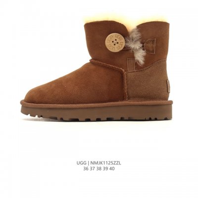 Ugg Snow Boots, High-Top Buckled Boots, Fashionable and Comfortable Women's Shoe