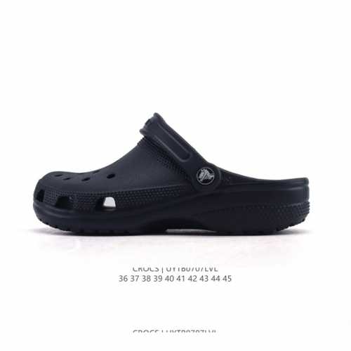 Crocs Beach Hole Shoes Men's and Women's Casual Thick-soled Height-enhancing San