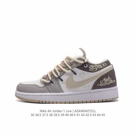 Nike sole nike Air Jordan 1 Low Gs White Black Phosphor Aj1553558 3 - Click Image to Close