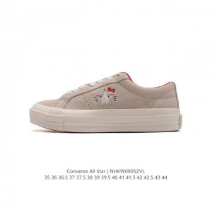 Converse One Star X Hello Kitty # 162937C 35 36 39.5 37 37.5 38 39 40 41 41.5 4