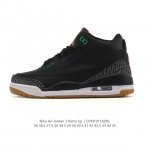 Company Grade Nike Air Jordan 3 Retro Series, a mid-top basketball shoe for men