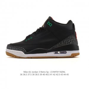 Company Grade Nike Air Jordan 3 Retro Series, a mid-top basketball shoe for men