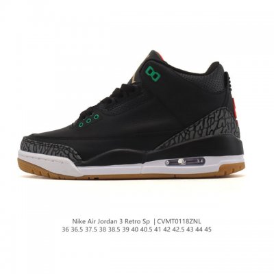 Company Grade Nike Air Jordan 3 Retro Series, a mid-top basketball shoe for men