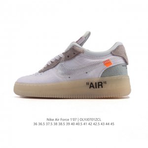 Nike Off-White X Air Force 1 Ow joint Air Force One thick-soled height-enhancin