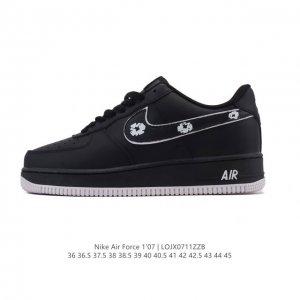 Authentic Nike Air Force 1 '07 Low Air Force One white shoes with air cushion, l