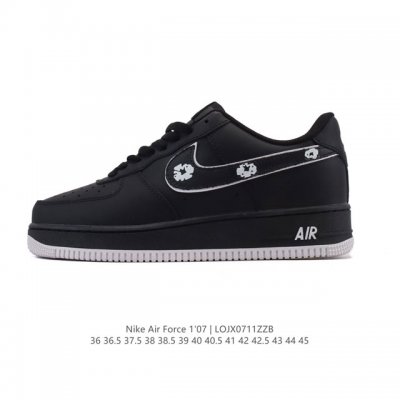 Authentic Nike Air Force 1 '07 Low Air Force One white shoes with air cushion, l