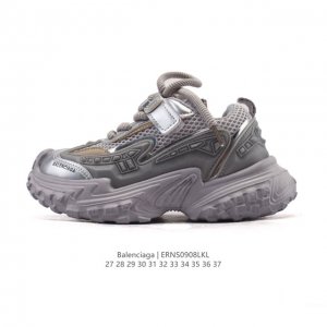 Trendy and luxurious children's shoes from Balenciaga. These thick-soled, heigh
