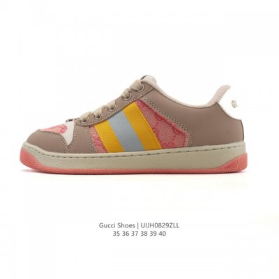 High-quality Gucci women's shoes. These Gucci Screener series shoes feature dist