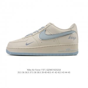 Nike Air Force 1 '07 Low, a versatile, platform, low-top white sneaker with cush