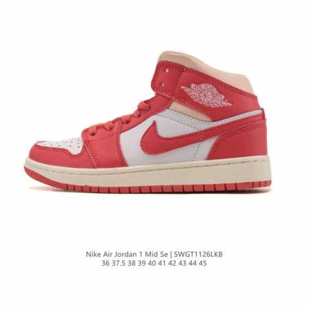 Nike Air Jordan 1 Mid Men's and Women's Basketball Shoes, Stylish and Lightweig - Click Image to Close