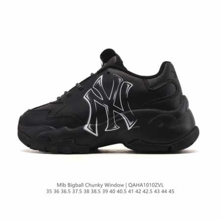 Company-grade MLB Bigball Chunky New York Yankees platform sneakers, unisex retr - Click Image to Close