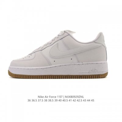 Company-grade Nike Air Force 1 '07 Low, a versatile, thick-soled, height-enhanc