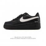 Nike Air Force 1 '07 Low, a versatile, platform, low-top white sneaker with cush