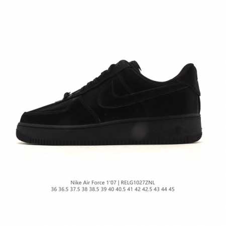 Company-grade Nike Air Force 1 '07 Low platform sneakers, featuring a thick sole - Click Image to Close