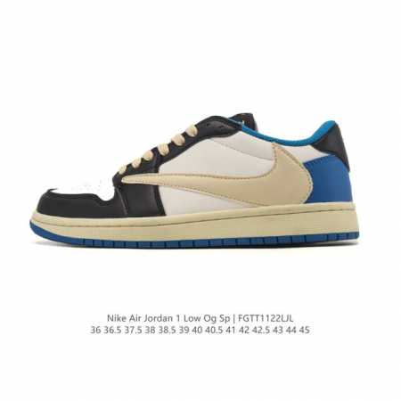 Authentic Nike Air Jordan 1 Low Og Sp Military Blue AJ1 Jordan 1 Reverse Swoosh - Click Image to Close