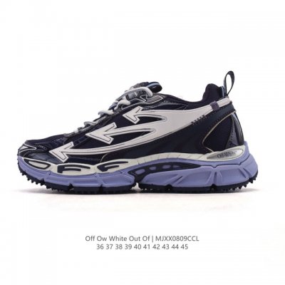 Off-White, a company-level brand, offers stylish, thick-soled, high-heeled dad s