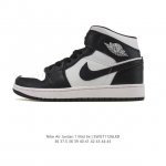 Nike Air Jordan 1 Mid Men's and Women's Basketball Shoes, Stylish and Lightweig