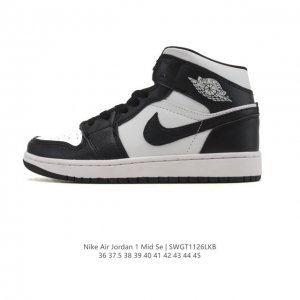 Nike Air Jordan 1 Mid Men's and Women's Basketball Shoes, Stylish and Lightweig