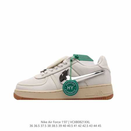 af1 35 logo travis Scott X Nike Air Force 1 Low Ravis Scott White Aq4211-101 36 - Click Image to Close