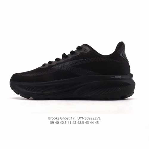 New, corporate-grade Brooks Ghost 17. A classic, thick-soled, elevated athletic