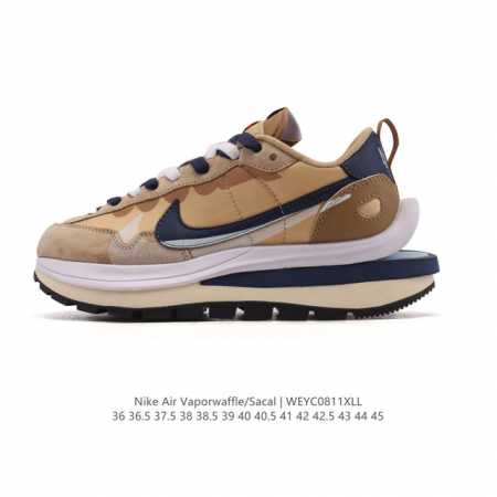 The Nike Sacai x Nike Vaporwaffle 3.0 runway collaboration features a thick-sol - Click Image to Close