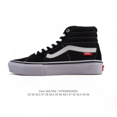 Vans Vans Classic Series Sk8-Mid mid-cut canvas splicing shoes casual sports vul