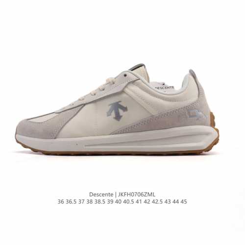 Company-level Descente Chron retro leather canvas splicing sports casual shoes f