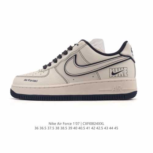 New Af1 Nike Air Force 1 '07 Low Air Force One cushioned, thick-soled, height-e