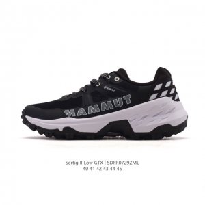 New, corporate-grade Mammut men's Sertig II low GTX trail running shoes, a great