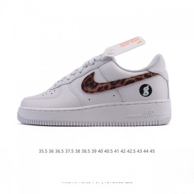 Corporate-level Af1 Nike Air Force 1 '07 Low Air Force One white shoes with thic