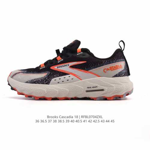 New company-level Brooks Brooks Cascadia 18 mountain rock men's cushioning women