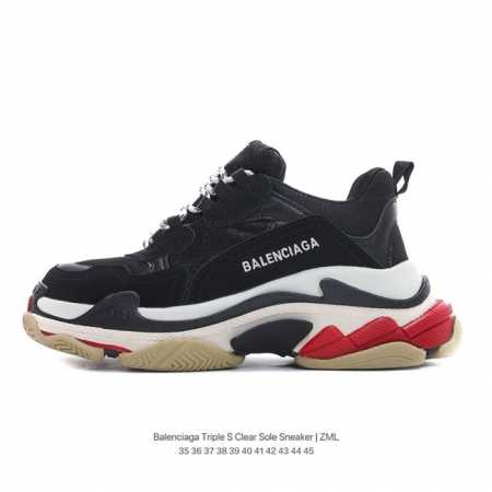 1:1 Balenciaga balenciaga Triple S Clear Sole Sneaker Brown Black Logo 35 36 37 - Click Image to Close