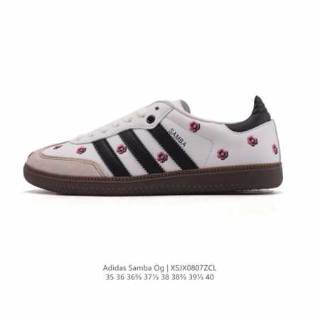 Special Price Adidas Originals Samba Og Shoes Classic Sneakers White T-Toe Women - Click Image to Close