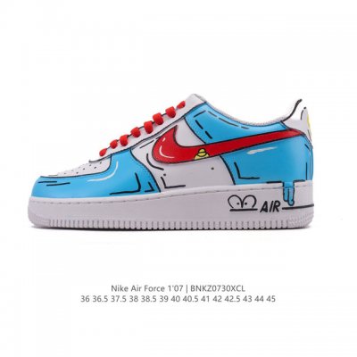 Corporate Nike Air Force 1 '07 Low, a versatile, low-top, thick-soled, height-en