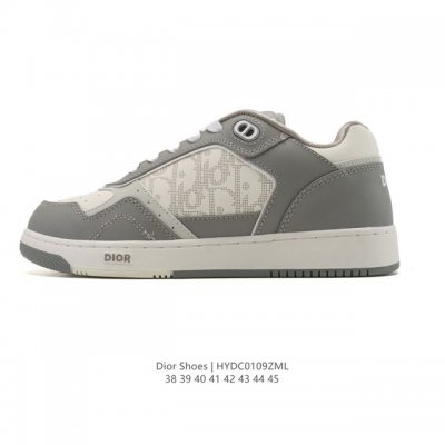 Company-grade Dior white sneakers, platform, height-increasing, versatile athle