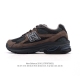 Corporate New Balance 2010 British-made distressed shoes, solid color velvet sn