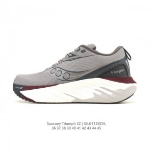 Saucony Triumph 22 Unisex Running Shoes with Strong Cushioning, Lightweight, Sui