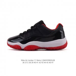 The Nike Air Jordan 11 Retro, a men's and women's sneaker, recreates the classic