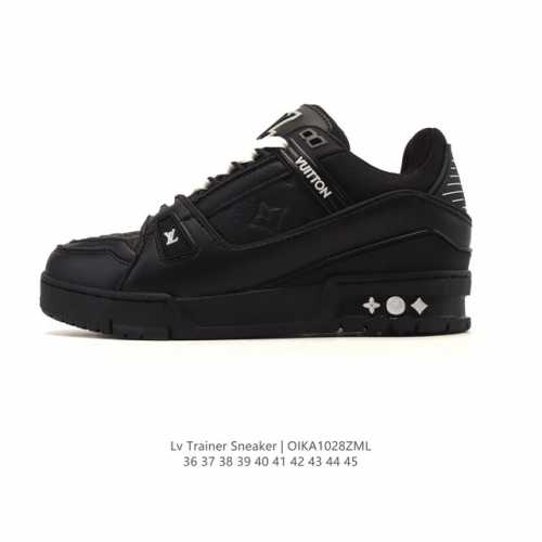 Company-grade top-grain leather strap chip Louis Vuitton Lv Louis Vuitton sneake