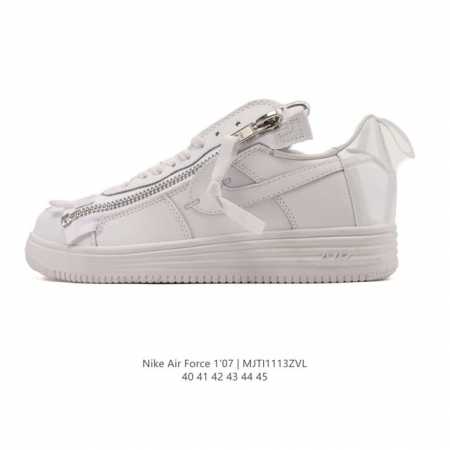 Nike Air Force 1 '07 Low, a versatile, platform, low-top white sneaker with cus - Click Image to Close
