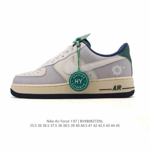 New Af1 Nike Air Force 1 '07 Low Air Force One cushioned, thick-soled, height-e