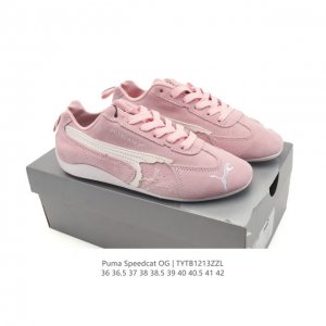 Puma x Balenciaga Speedcat series sneakers, thin-soled, suede, round-toe, distr