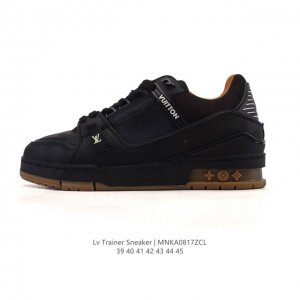 Louis Vuitton LV Louis Vuitton sneakers, fashionable sneakers, trendy thick-sole