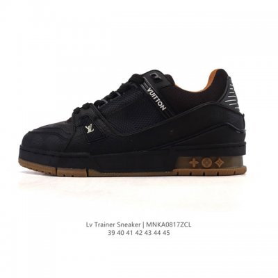 Louis Vuitton LV Louis Vuitton sneakers, fashionable sneakers, trendy thick-sole