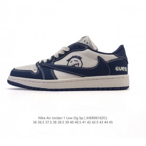 Nike Air Jordan 1 Low Og Sp Military Blue Aj1 Joe 1 reverse hook 2025 new year o
