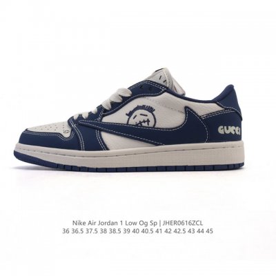 Nike Air Jordan 1 Low Og Sp Military Blue Aj1 Joe 1 reverse hook 2025 new year o