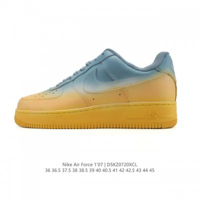 a company-grade Nike Air Force 1 '07 Low, a versatile, white, thick-soled sneake